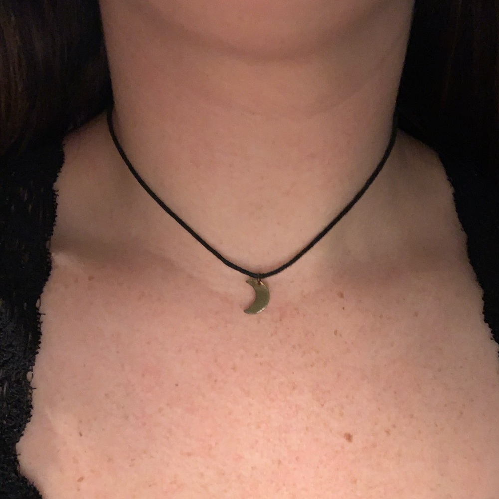 Moon choker necklace